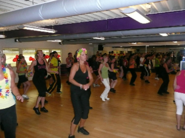 Deelnemer zumbamarathon Hartedroom sportdag